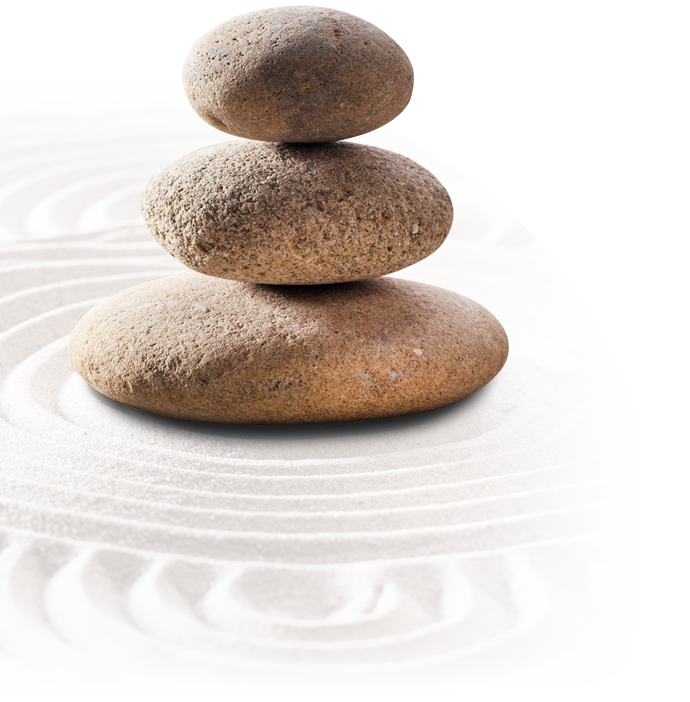 Stones on sand circles